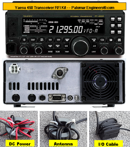 Yaesu 450D Transceiver RFI Kit - 8 RFI/Noise Reduction Filters