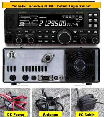 Yaesu 450D Transceiver RFI Kit - 8 RFI/Noise Reduction Filters