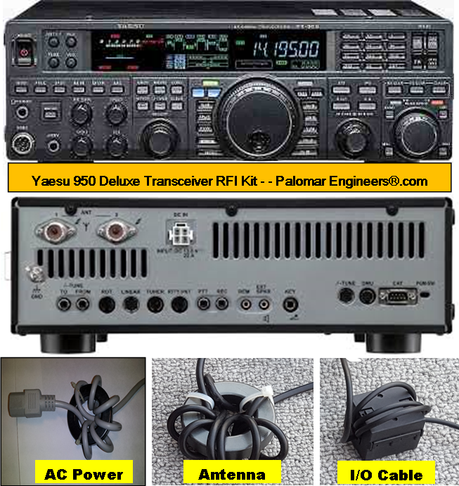 Yaesu 950/2000 Deluxe Transceiver RFI and Noise Reduction Kit, RFI Range  1-60 MHz, 14 Filters - Antenna Products - Palomar Engineers®