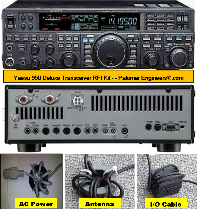 Yaesu 950/2000 Deluxe Transceiver RFI and Noise Reduction Kit, RFI Range 1-60 MHz, 14 Filters