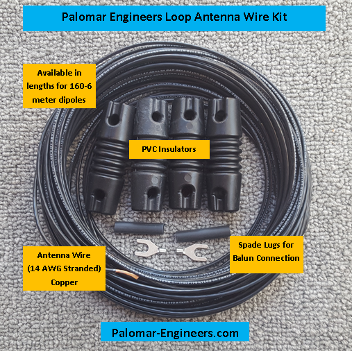 HF Loop Antenna Wire Kits (160-10 meters)