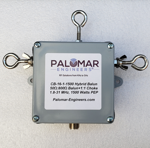 Off Center Fed (OCF) 4:1 Balun and Choke Combo, 1.8-61 MHz, 1.5/3/5KW PEP -  Store - Palomar Engineers®