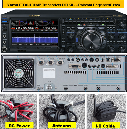 Yaesu FTDX-101MP Deluxe Transceiver RFI and Noise Reduction Kit, RFI Range 1-60 MHz, 14 Filters