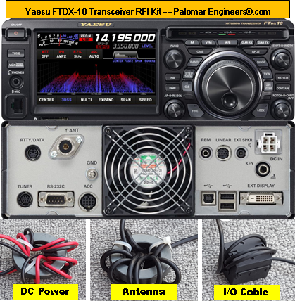 Yaesu FTDX10 Transceiver RFI Kit - 7 RFI/Noise Reduction Filters