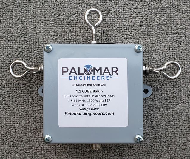 50:200 (4:1) CUBE™ Voltage Balun, 1.8-61 MHz, 1.5KW - Carolina Windom, OCF, Loop Antennas