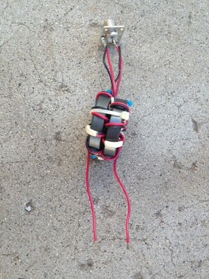 50:200 ohm (4:1) Dual Core Current Balun Kit, 1-55 MHz, 1500 watts PEP, for OCF, Loop, Ladder Line Antennas