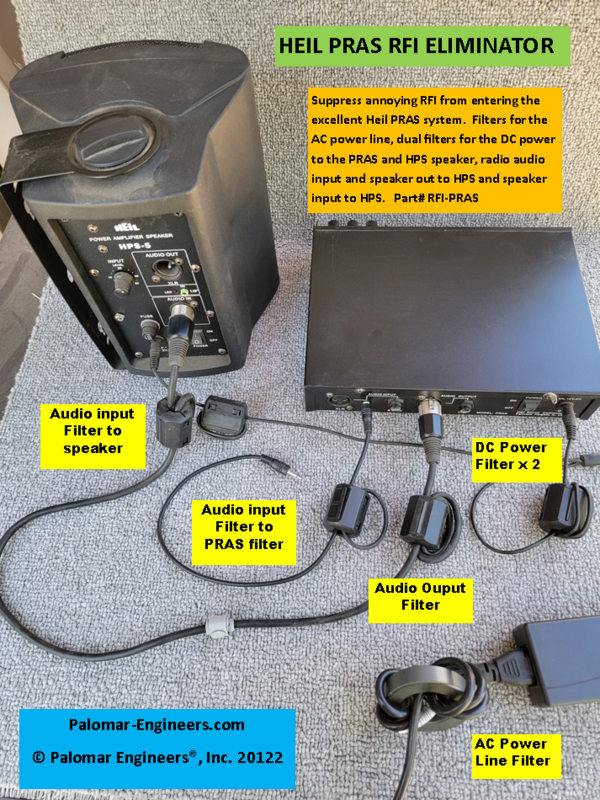 Heil Parametric Receive Audio System RFI Kit - 6 filters