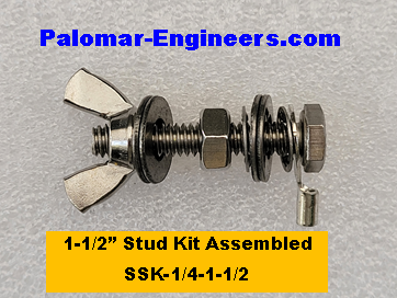 Side or Top Stud Kit - 1/4-20 Stainless Steel