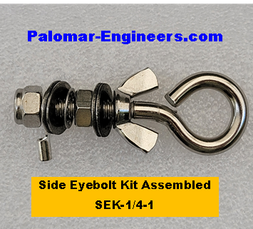 Side Eyebolt Kit - 1/4-20 Stainless Steel