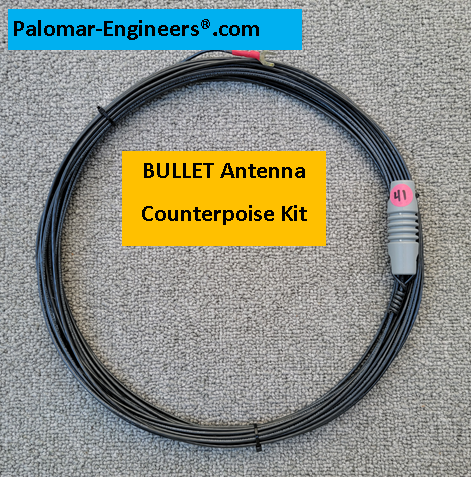Bullet Antenna End Fed Antenna Counterpoise Kit (41/71/92/111/155 Ft. Antenna Lengths)