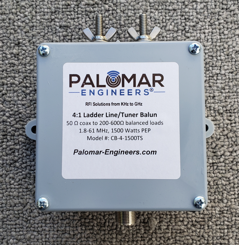 50:200 (4:1) CUBE™ Balun, 1.8-61 MHz, 5KW (choose top stud/eyebolt output) - FREE USA SHIPPING