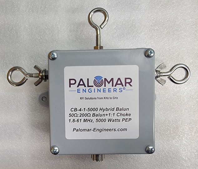 Balun híbrido 4:1 + Balun de corriente 1:1 en un gabinete, 1,8-61 MHz, 1,5/5KW PE... - Imagen 12 de 14