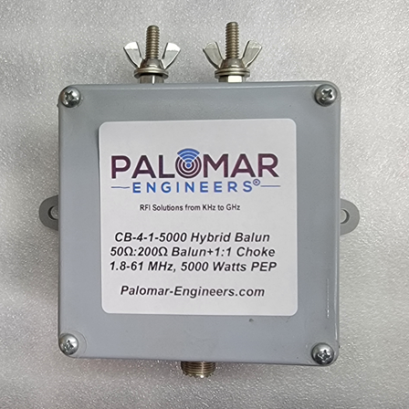 Balun híbrido 4:1 + Balun de corriente 1:1 en un gabinete, 1,8-61 MHz, 1,5/5KW PE... - Imagen 11 de 14