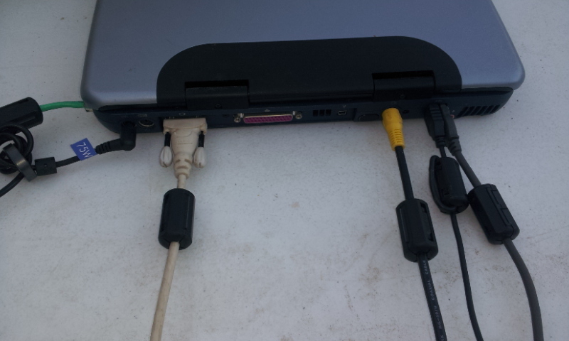 Laptop Computer with DC power RFI Kit - 7 Filters