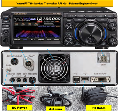 Yaesu FT710 Transceiver RFI Kit - 7 RFI/Noise Reduction Filters