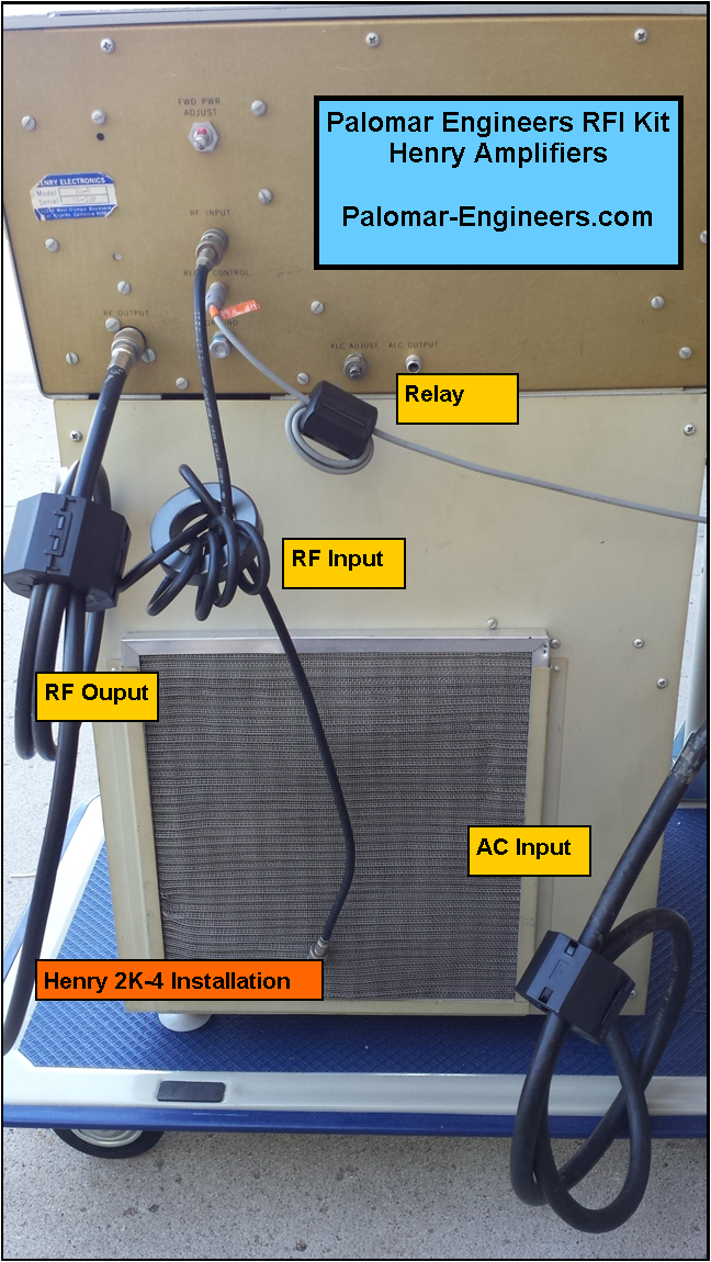 HF Linear Amplifier RFI Kit Henry 1K, 2K, 3K, 4K, 5K, 8K 4 Filters