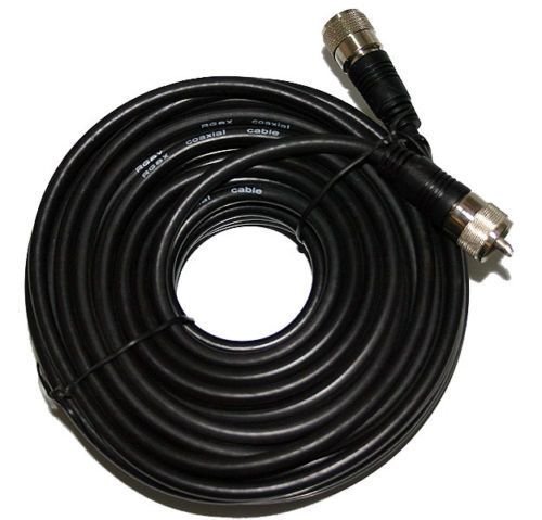 RG-8X Coax cable with PL-259's on each end - 50 feet RG-8X Coax cable with PL-259's on each end - 50 feet