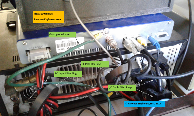 Flex Radio 3000 Transceiver RFI and Noise Reduction Kit, RFI Range 1-60 Mz, 6 Filters