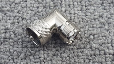 UHF PL-259 Male Plug to SO-239 Female Right Angle 90 Degree RF Adapter Connector