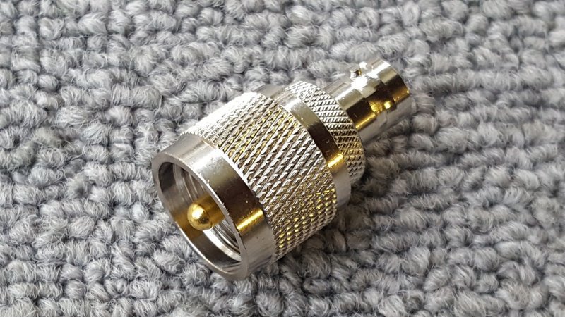 UHF PL259 to BNC Female Jack Adapter