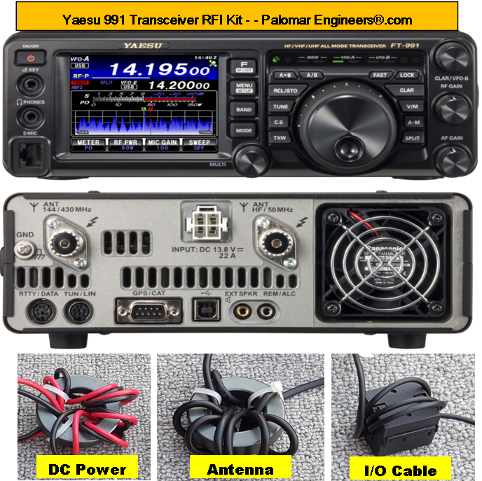 Yaesu 991/991A Transceiver RFI Kit - 8 RFI/Noise Reduction Filters