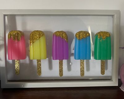 Popsicle wall art