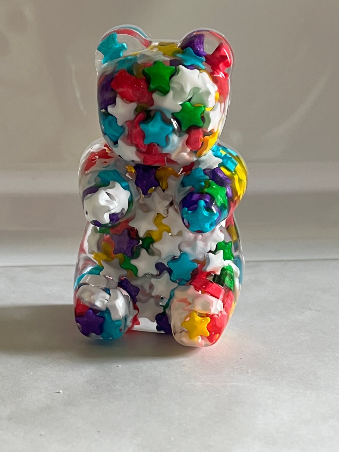 Multi colored star gummy bear