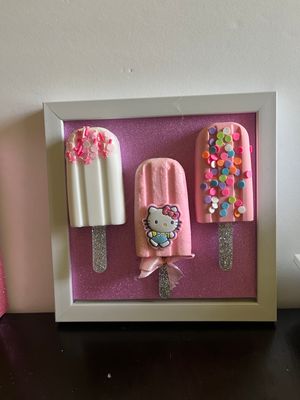 Fake Bake Popsicle wall art