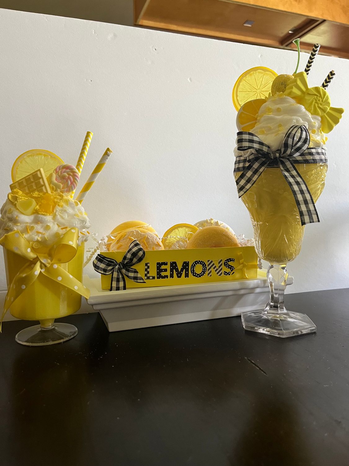 Fake Bake Lemon Milkshake float