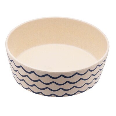 Beco Pets Ocean Waves Printed Feeding &amp; Water Bowl