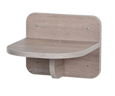 Bud-Z Wall Mounted Cat Tree Shelf Grey