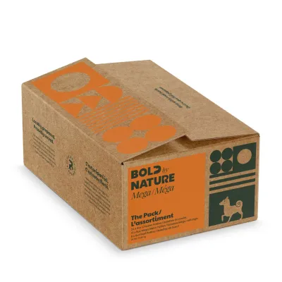Bold by Nature Mega Chicken Variety Box Frozen Dog Food 24 lb