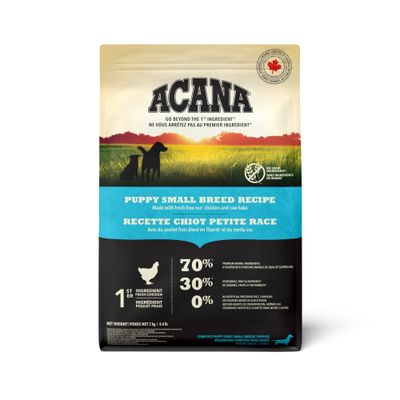 Acana  Small Breed Recipe Puppy Dog Food 4.4lb