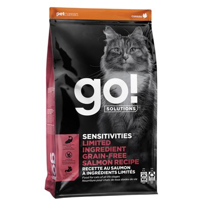 Go! Solutions Sensitivities Grain-Free Salmon Recipe Cat Food 3lb