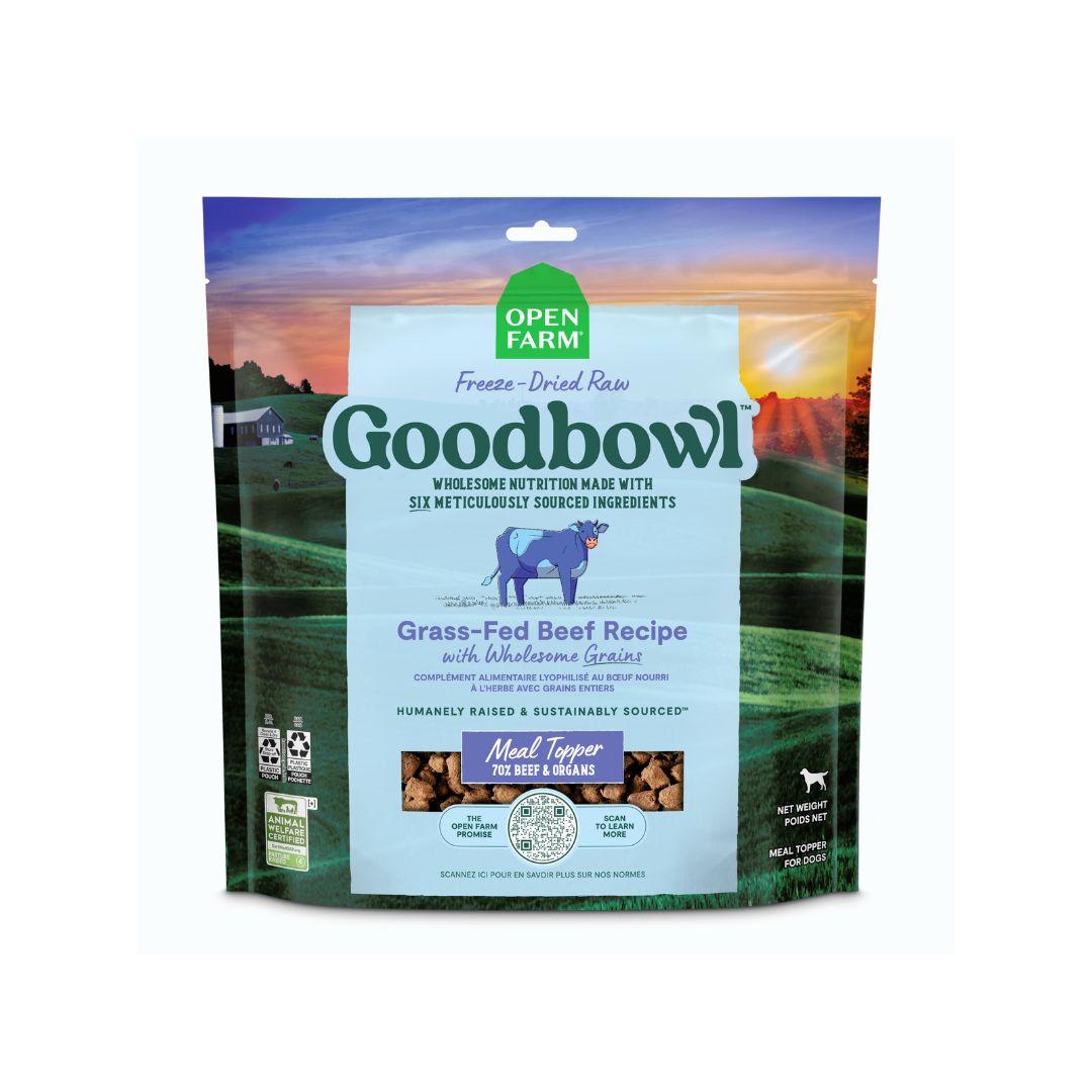 Open Farm Goodbowl Grass-Fed Beef Freeze-Dried Raw Dog Food 8oz