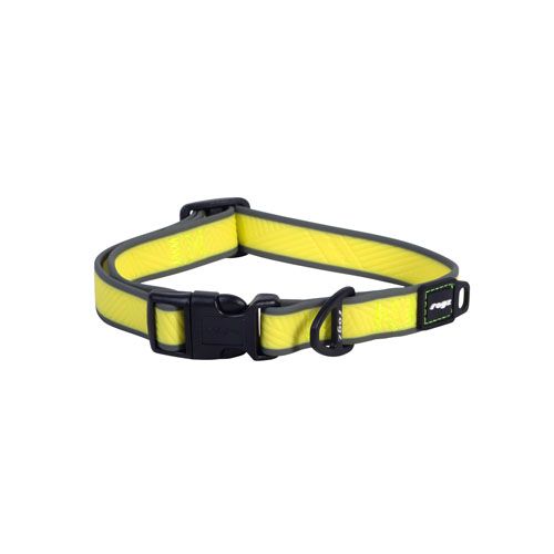 Rogz Amphibian Classic Collar - Dayglo Yellow