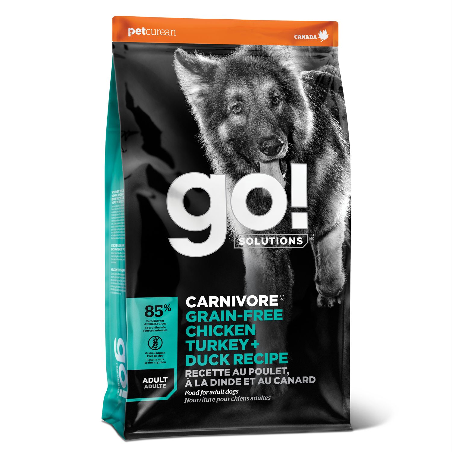 Go! Solutions Carnivore Grain-Free Chicken, Turkey + Duck Adult Recipe for dogs