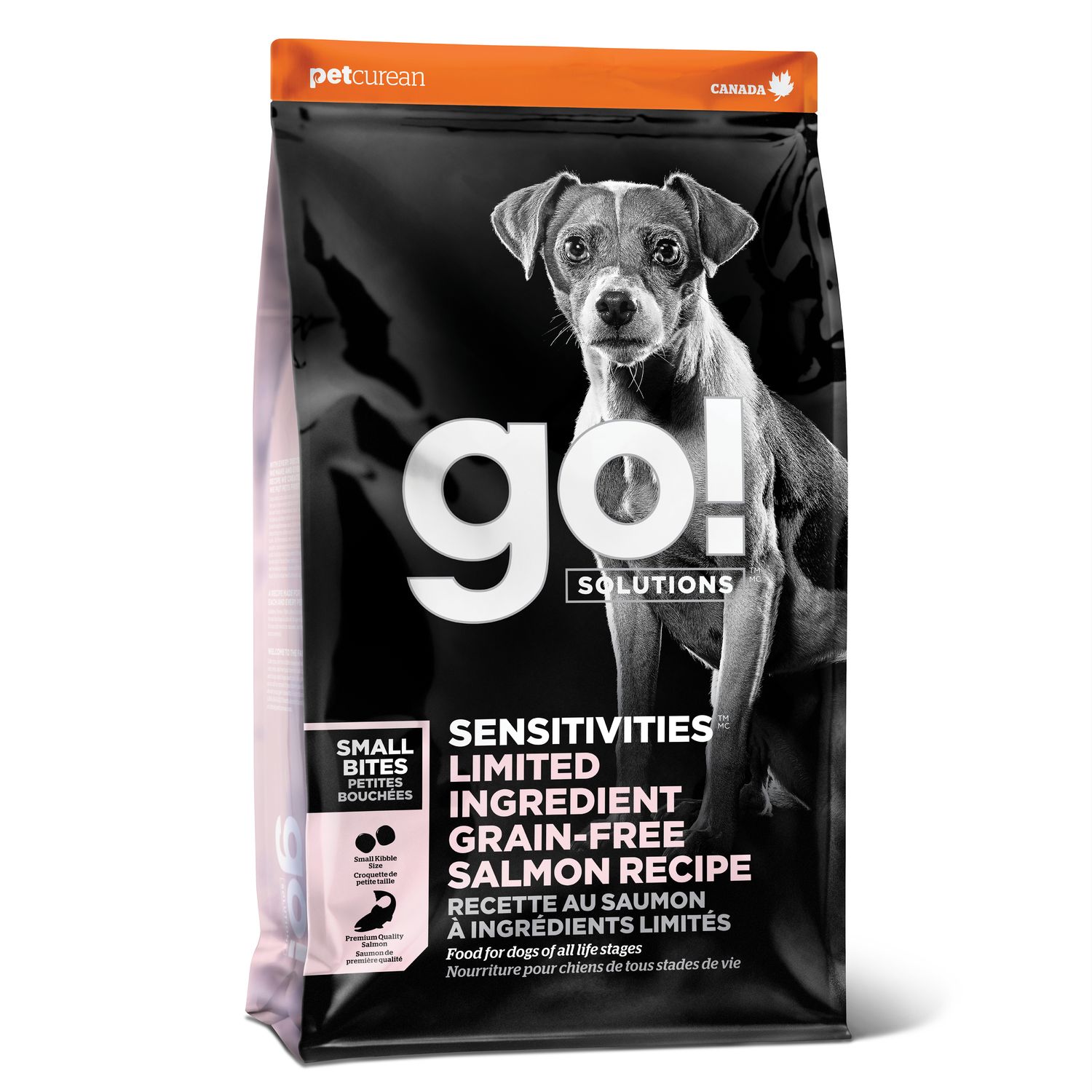 Go! Solutions Sensitivities Small Bites Limited Ingredient Grain Free Salmon recipe for dogs