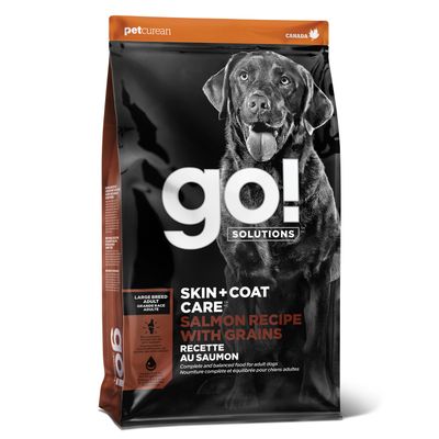 Go! Solutions Skin + Coat Care Large Breed Adult Salmon Recipe With Grains for dogs