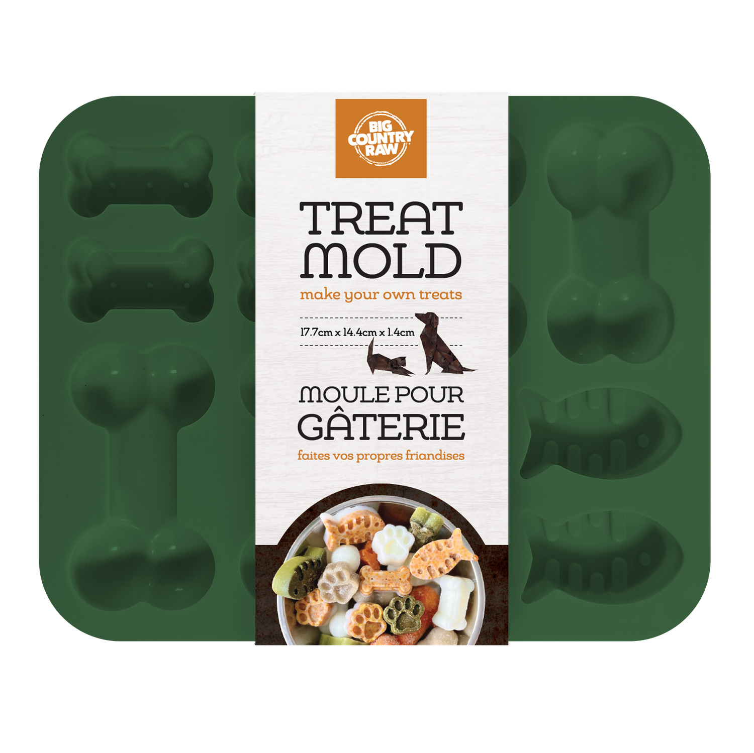 Big Country Raw Silicone Mold – Small Green