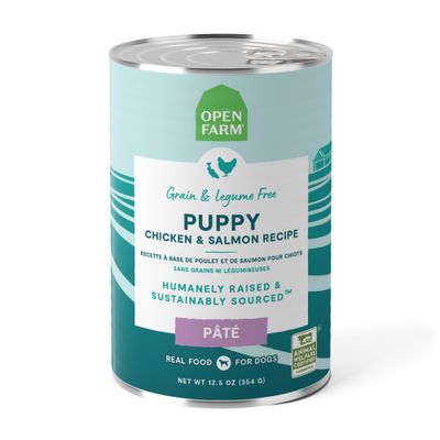 Open Farm Puppy Chicken &amp; Salmon Pâté for Dogs 12.5oz