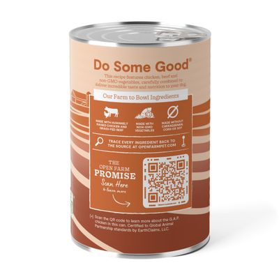 Open Farm Pâté Chicken &amp; Grass-Fed Beef Recipe for Dogs 12.5oz