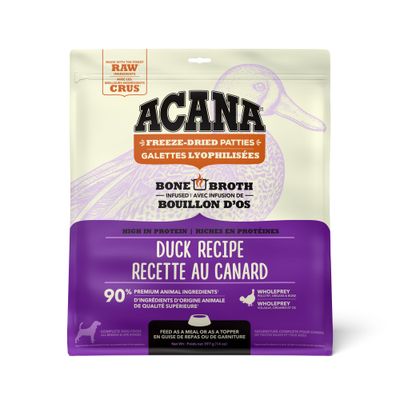 Acana Freeze-Dried Patties Duck Recipe Dog Food 14oz