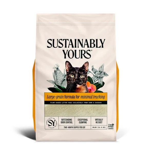 Sustainably Yours Natural Cat Litter - Large Grains