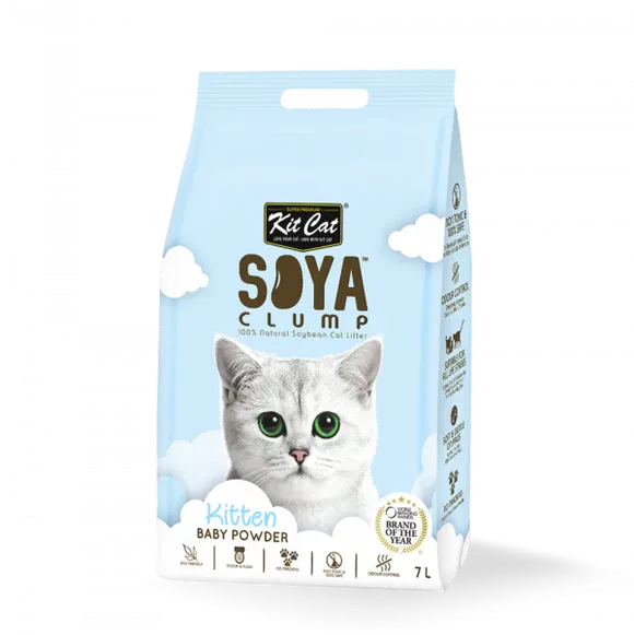 Kit Cat Soya Clump Soybean Baby Powder Cat Litter 2.5kg