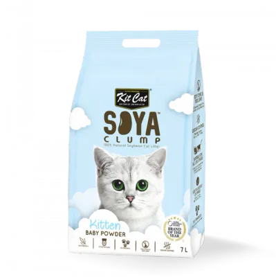 Kit Cat Soya Clump Soybean Baby Powder Cat Litter 2.5kg