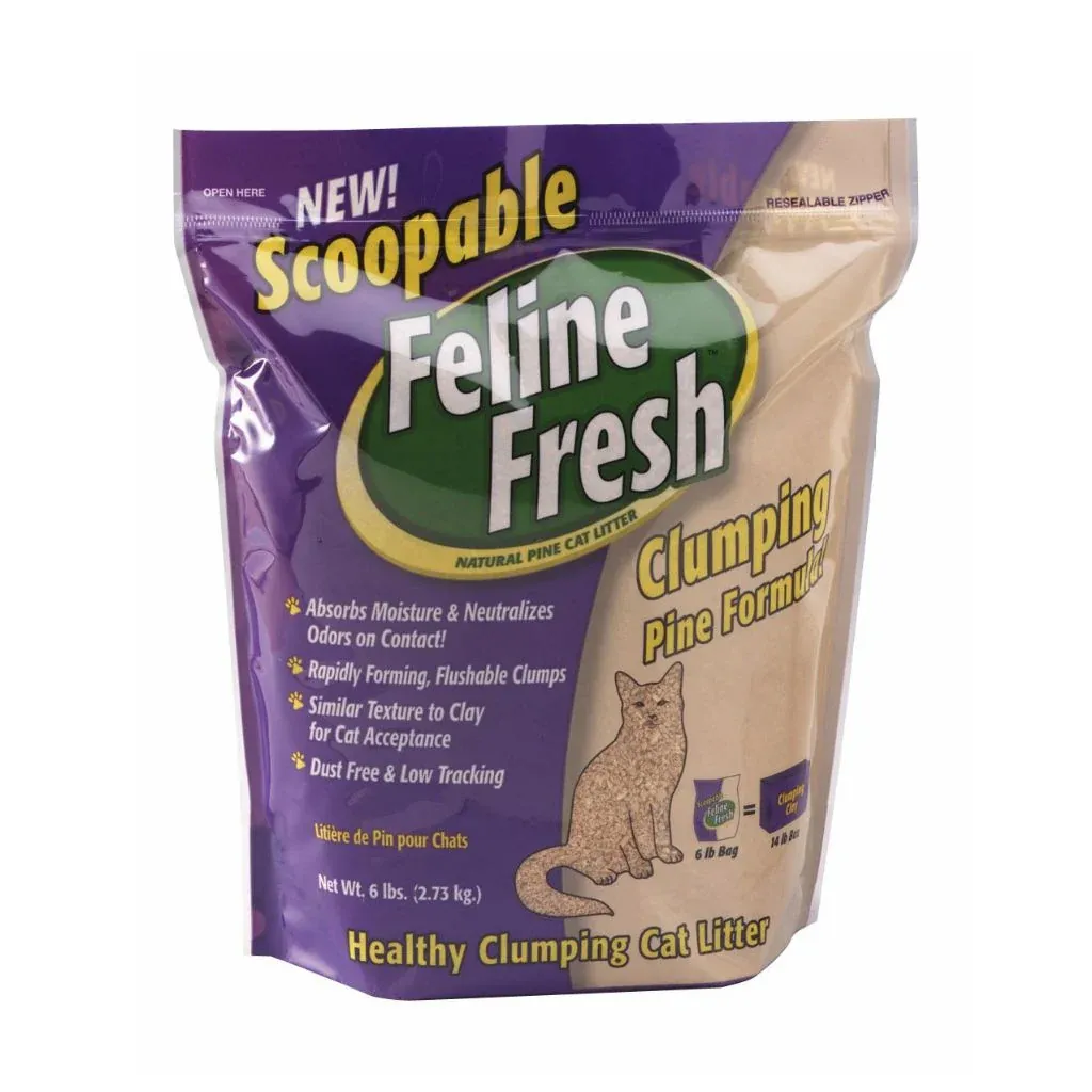 Feline Fresh Clumping Pine Litter Cat 34 lb
