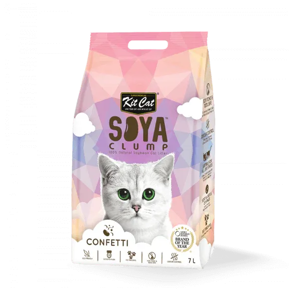 Kit Cat Soya Clump Soybean Confetti Cat Litter 2.5kg