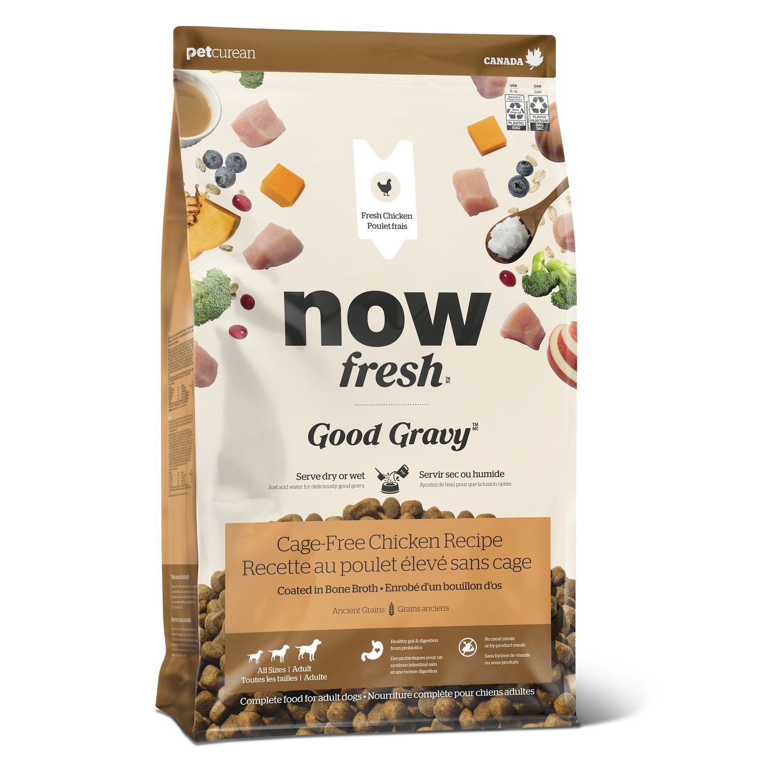 Now Fresh Good Gravy Chicken Coated in Bone Broth for Dogs