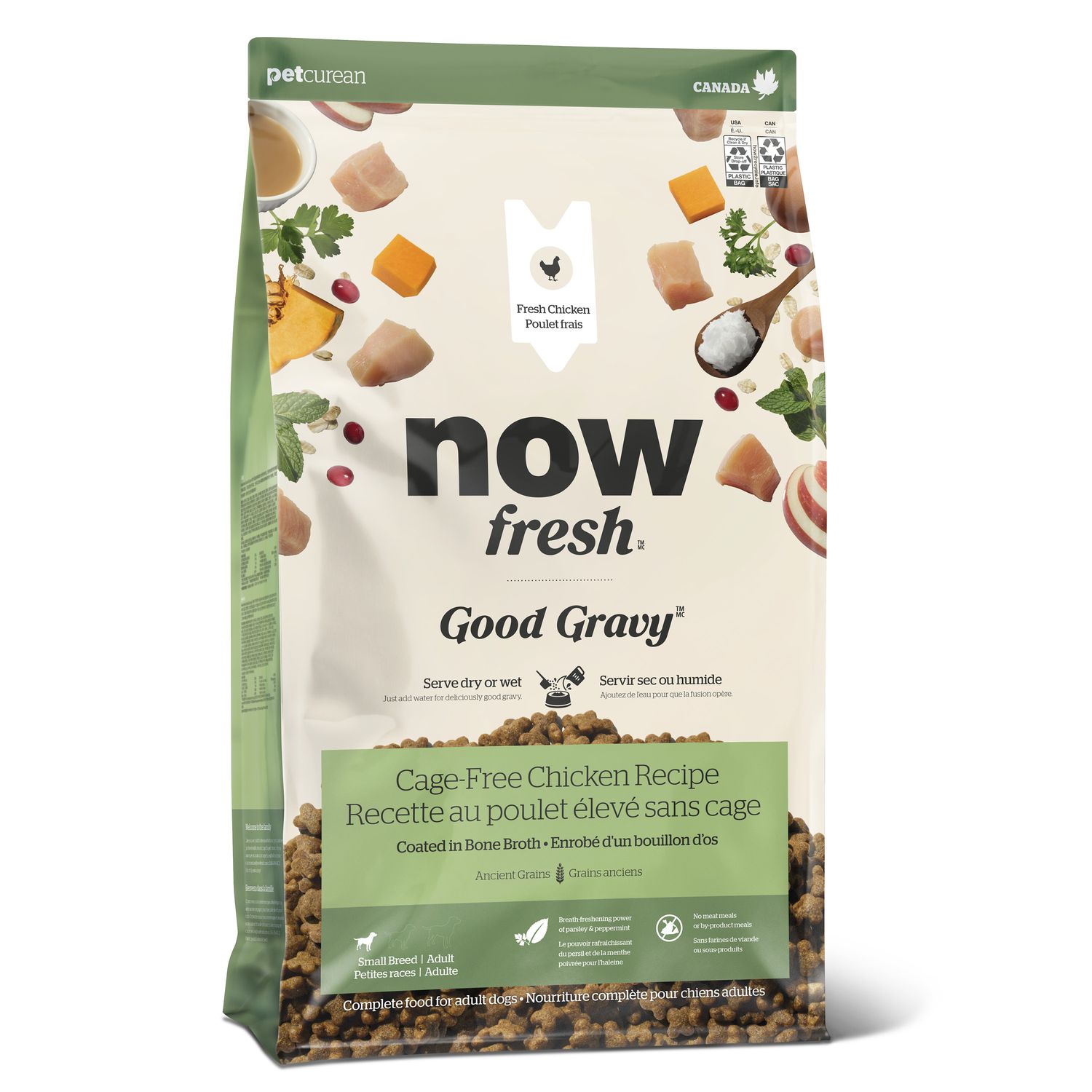 Now Fresh Good Gravy Small Breed Chicken Coated in Bone Broth for Dogs